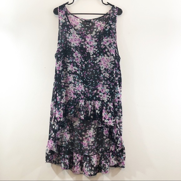 torrid Tops - Torrid High Low Baby Doll Tank Floral Top Sz 2X